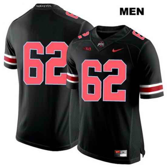 Brandon Pahl Ohio State Buckeyes Red Font Authentic Nike Mens Stitched  62 Black College Football Jersey Without Name Jersey